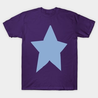 Blue Star On Purple T-Shirt